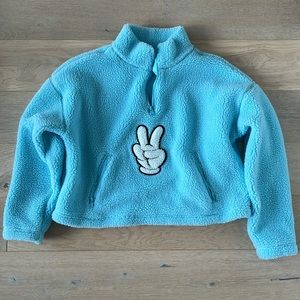 Mickey Mouse Peace Sign Fleece